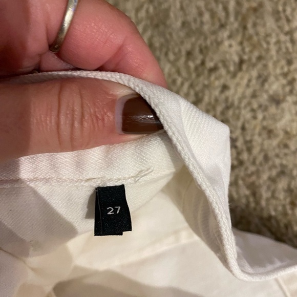 Goldsign Women’s Denim Button Down White Jean Skirt Size 27 - Picture 5 of 9